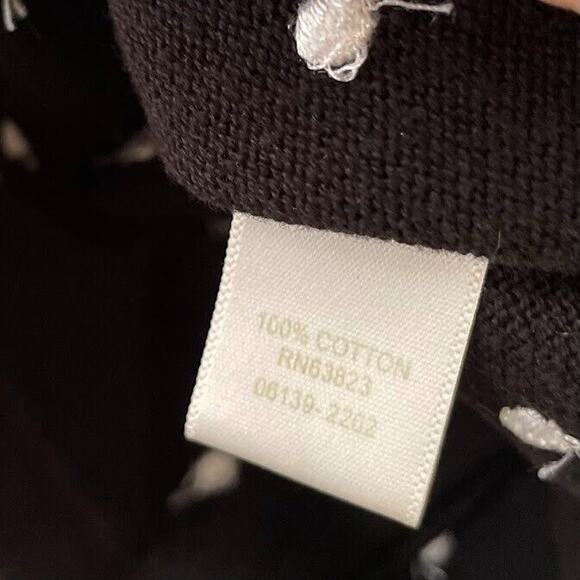 CJ Banks Plus Size 0X Black White Polka Dot Sweater Cardigan Preppy Old Money - Picture 6 of 7